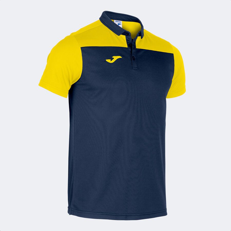 POLO COMBI BLU MARINO-GIALLO M/C