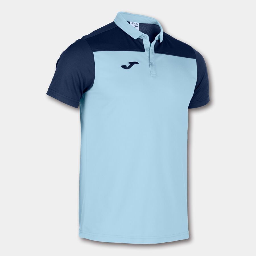 POLO COMBI CELESTE-BLU MARINO M/C