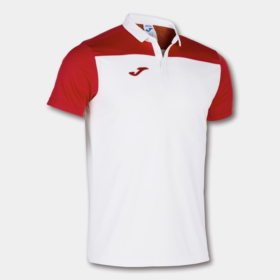 POLO COMBI BIANCO-ROSSO M/C