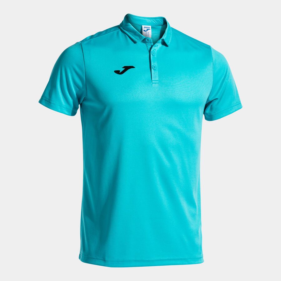 Polo m/c uomo Hobby turchese fluorescente