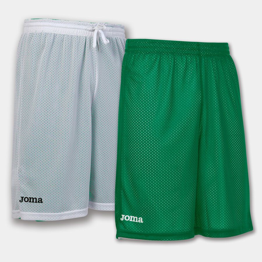 ROOKIE PANTALONCINI BASKET REVERSIBILE VERDI-BIANCHI