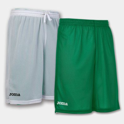 ROOKIE PANTALONCINI BASKET REVERSIBILE VERDI-BIANCHI