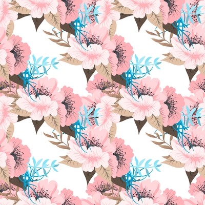 [設計圖樣] 春天 花草 潮流 Trendy Floral Pattern