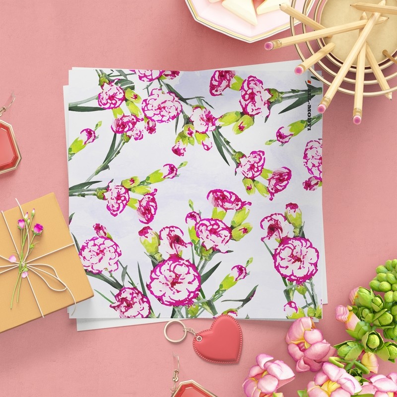 [設計圖樣][純淨背景康乃馨] 素材 全品項 適用