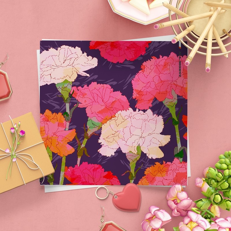 [設計圖樣][紫色典雅康乃馨] 素材 全品項 適用