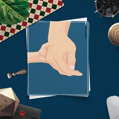 [設計圖樣][父親節爸爸的手插畫] 素材 全品項 適用