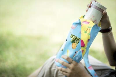 客製 滿版 印花 飲料 保溫瓶 兔耳包 提袋 杯套