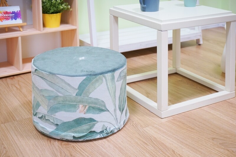 客製 滿版 印花 可拆式 圓形 椅凳 Round stool
