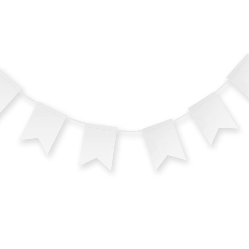 客製 滿版 印花 派對 雙尖尾 旗幟 (一組14片)