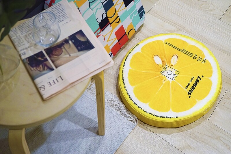 客製 滿版 印花 圓形 可拆式 泡綿 坐墊 Round foam cushion