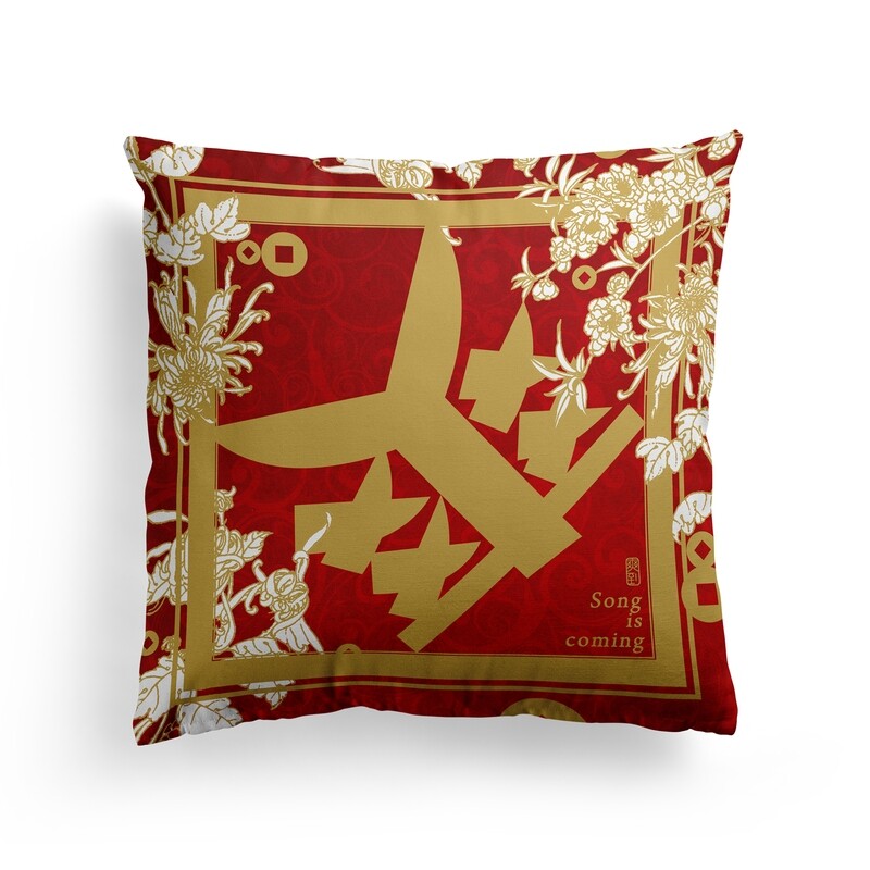 [設計圖樣] 爽到 春聯 新年 過年 抱枕
