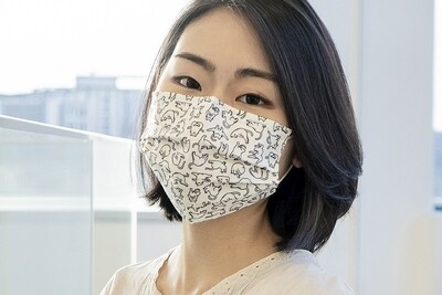 現貨 滿版 印花 瑜珈 貓 醫療 口罩 (30入) Yoga cat mask
