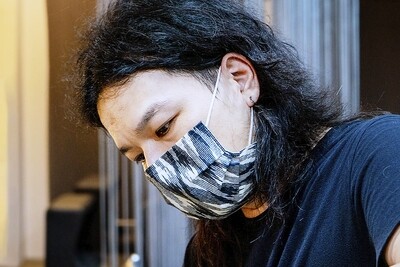 現貨 滿版 印花 破碎 菱形 刷紋 醫療 口罩 (30入) Diamond brush mask