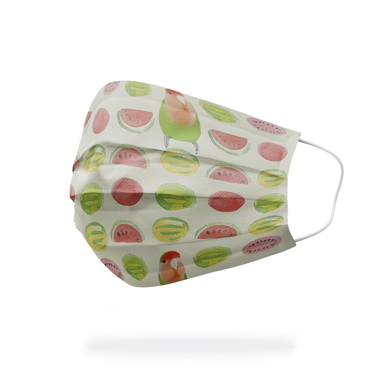 現貨 滿版 印花 啾是 這個 西瓜 醫療 口罩 (10入) The &quot;Chu&quot; watermelon mask