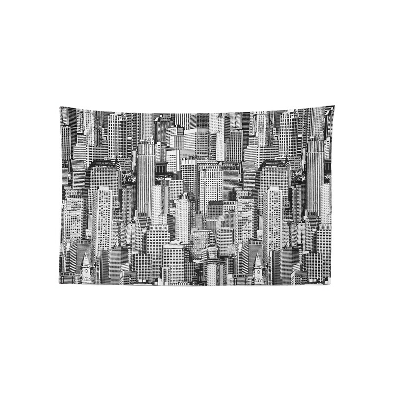 現貨 印花 曼哈頓 城市 布幔 Manhattan city tapestry