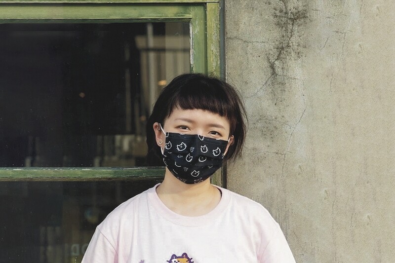 現貨 酷黑 廢物貓貓 醫療 口罩 (10入) Loser cat in black mask