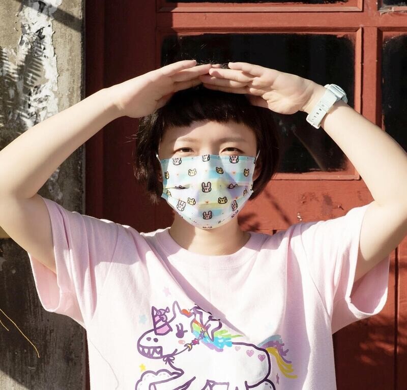 現貨 渣熊 媽寶兔 格紋 醫療 口罩 (10入) Playbear &amp; mama's rabbit plaid mask