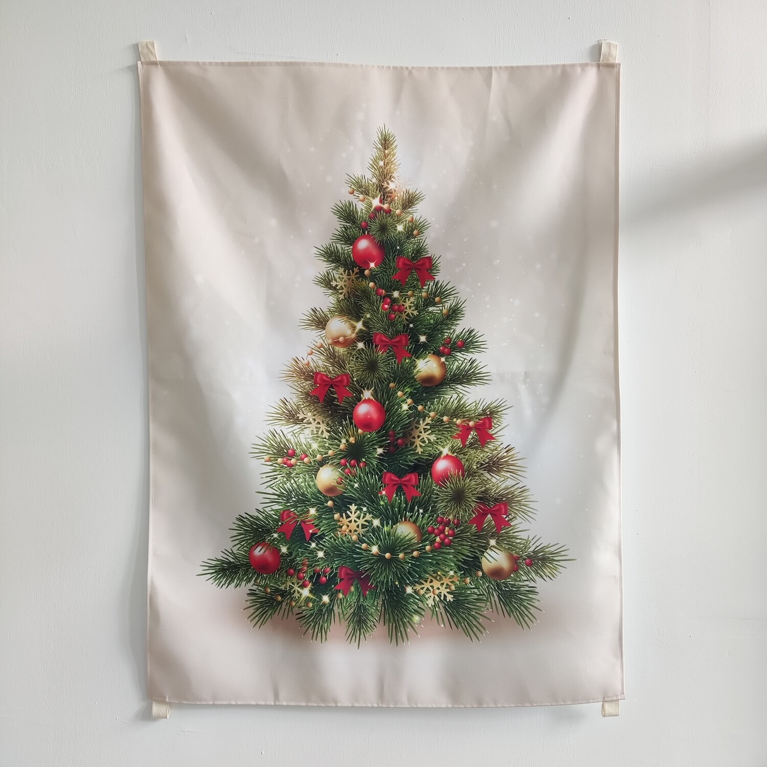 現貨 聖誕樹掛幔 布幔 聖誕裝飾(蝴蝶結掛飾款) Christmas Tree Tapestry