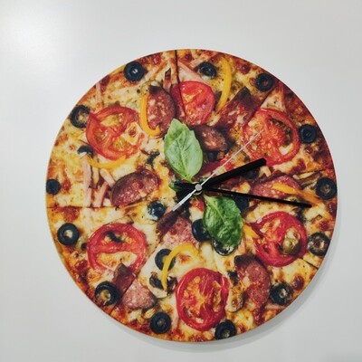 現貨 Pizza時鐘(直徑30cm)