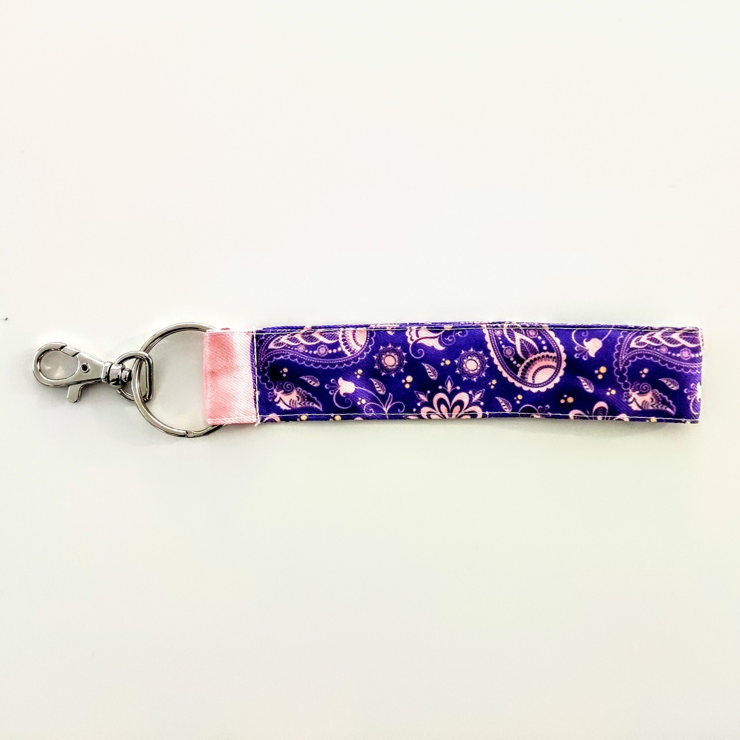 布條 鑰匙圈 吊飾 (紫色變形蟲款)