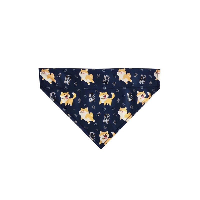 現貨 滿版 印花 寵物 項圈 三角 領巾(S)