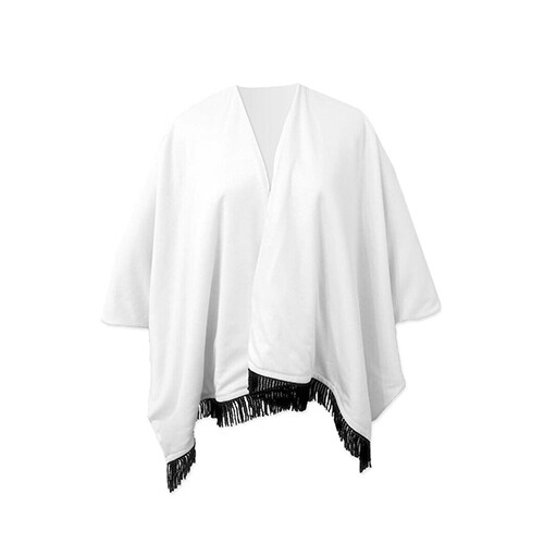 客製 滿版 印花 雙面 針織 流蘇 披風 斗篷
