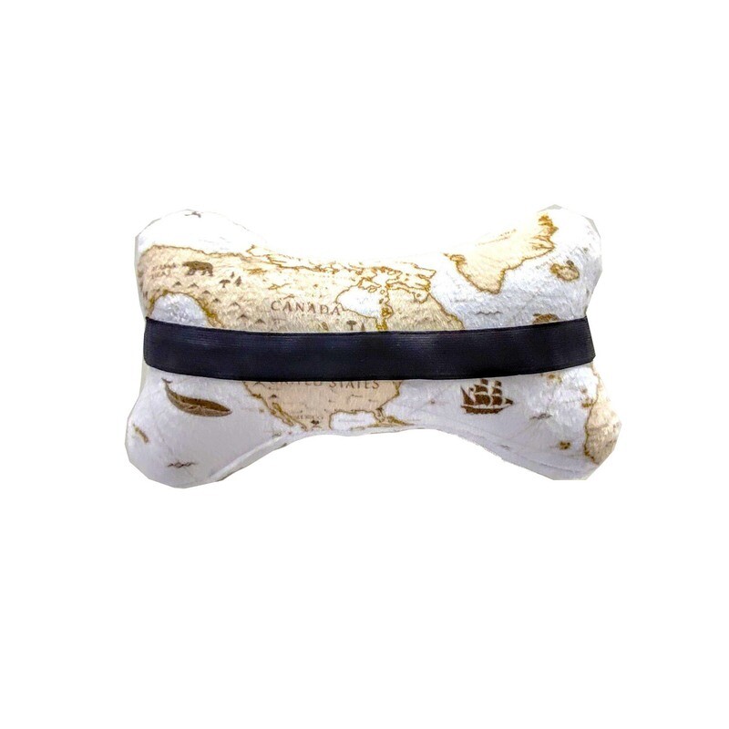 現貨 滿版 印花 不可拆 車用 後頸靠枕