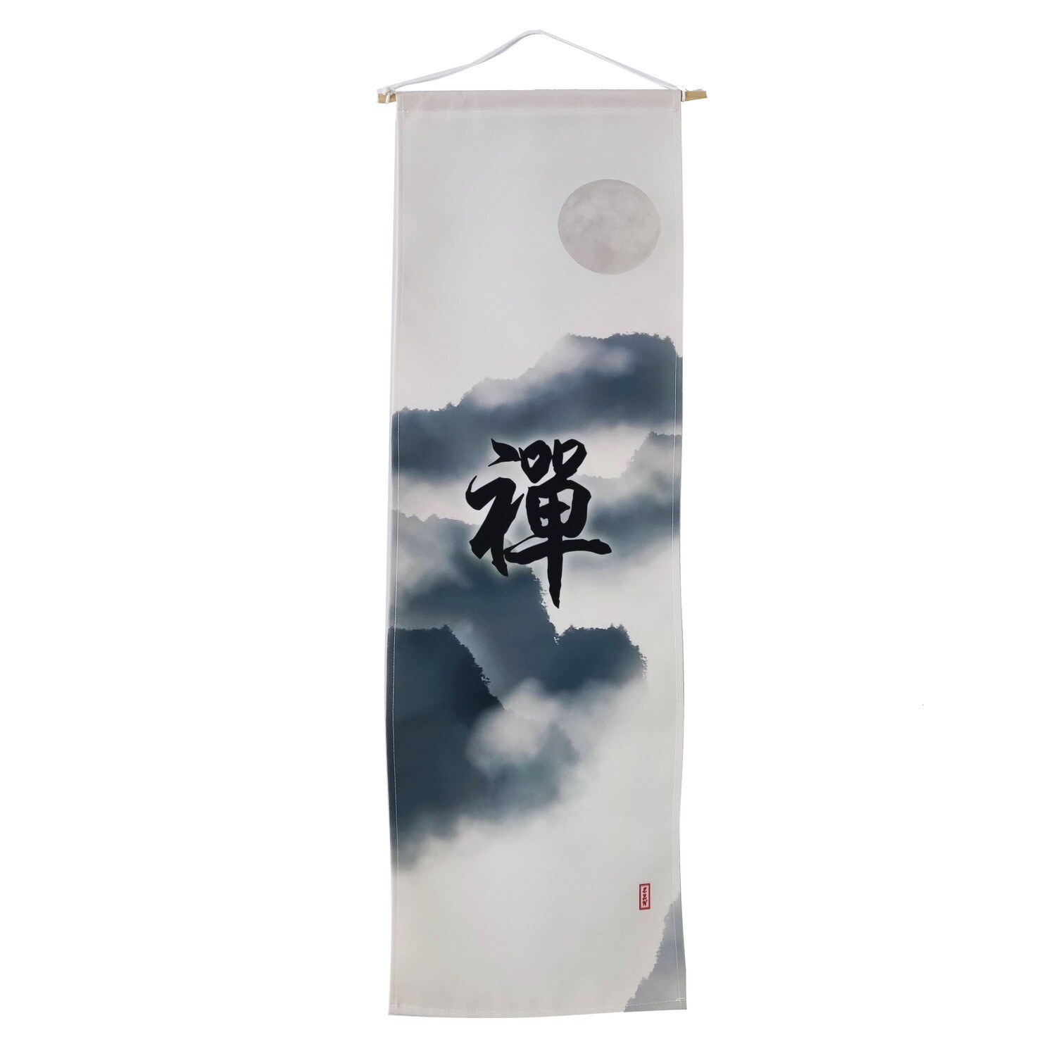 現貨 滿版 禪 字 印花掛軸
