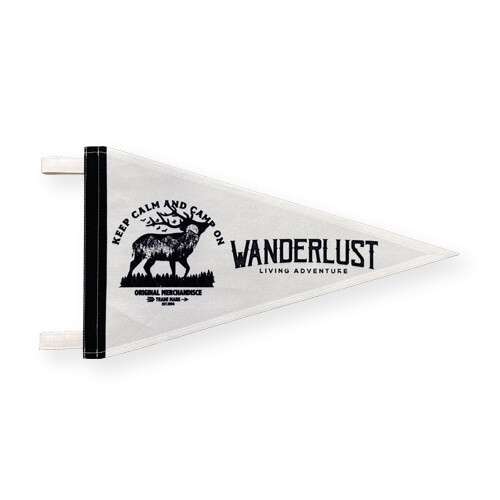 WANDERLUST 鹿 圖騰 美式 復古 三角旗