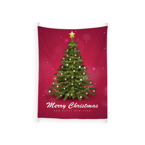 現貨 聖誕樹 紅色 英文字 裝飾 掛幔 布幔
