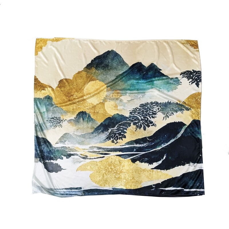 牛奶絲方巾 70*70cm(無拷克版)