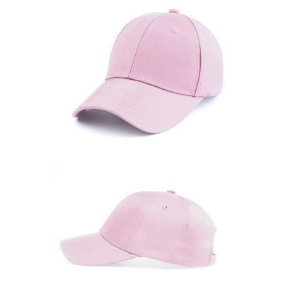 刺繡載體 : 粉紅 素色經典棒球帽