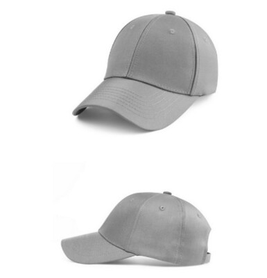 刺繡載體 : 灰 素色經典棒球帽