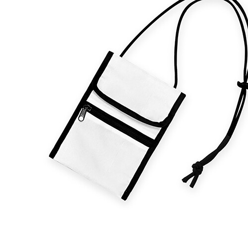 客製 滿版 印花 多口袋 上蓋 頸掛包 斜背 隨身包 胸包