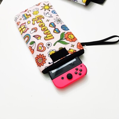滿版印花 防撞 switch 收納包