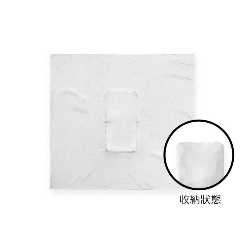 客製 滿版 印花 兩用 收納 抱枕 毯子