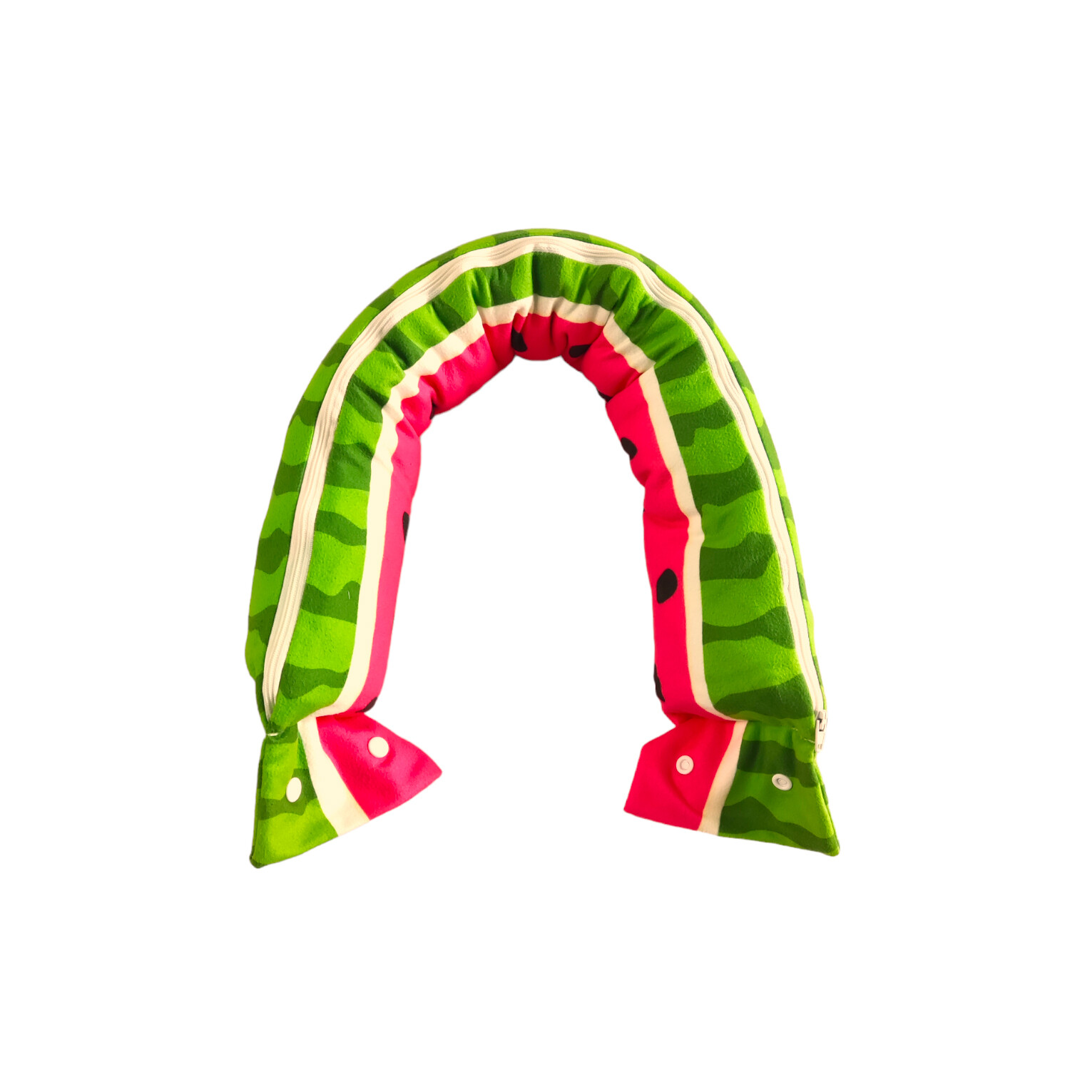 滿版 印花 多功能 收納U型頸枕浴巾 頸枕毯