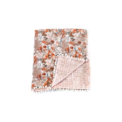 滿版 印花 純棉 二重紗 雙層 嬰幼兒蓋被 寶寶毯