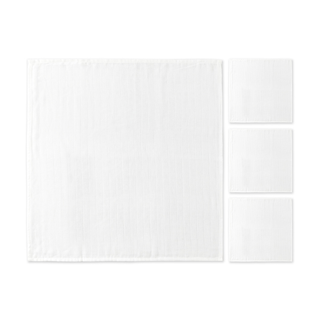 客製 滿版 純棉印花  嬰兒 洗澡巾 包巾 Muslin 組合 (二重紗)