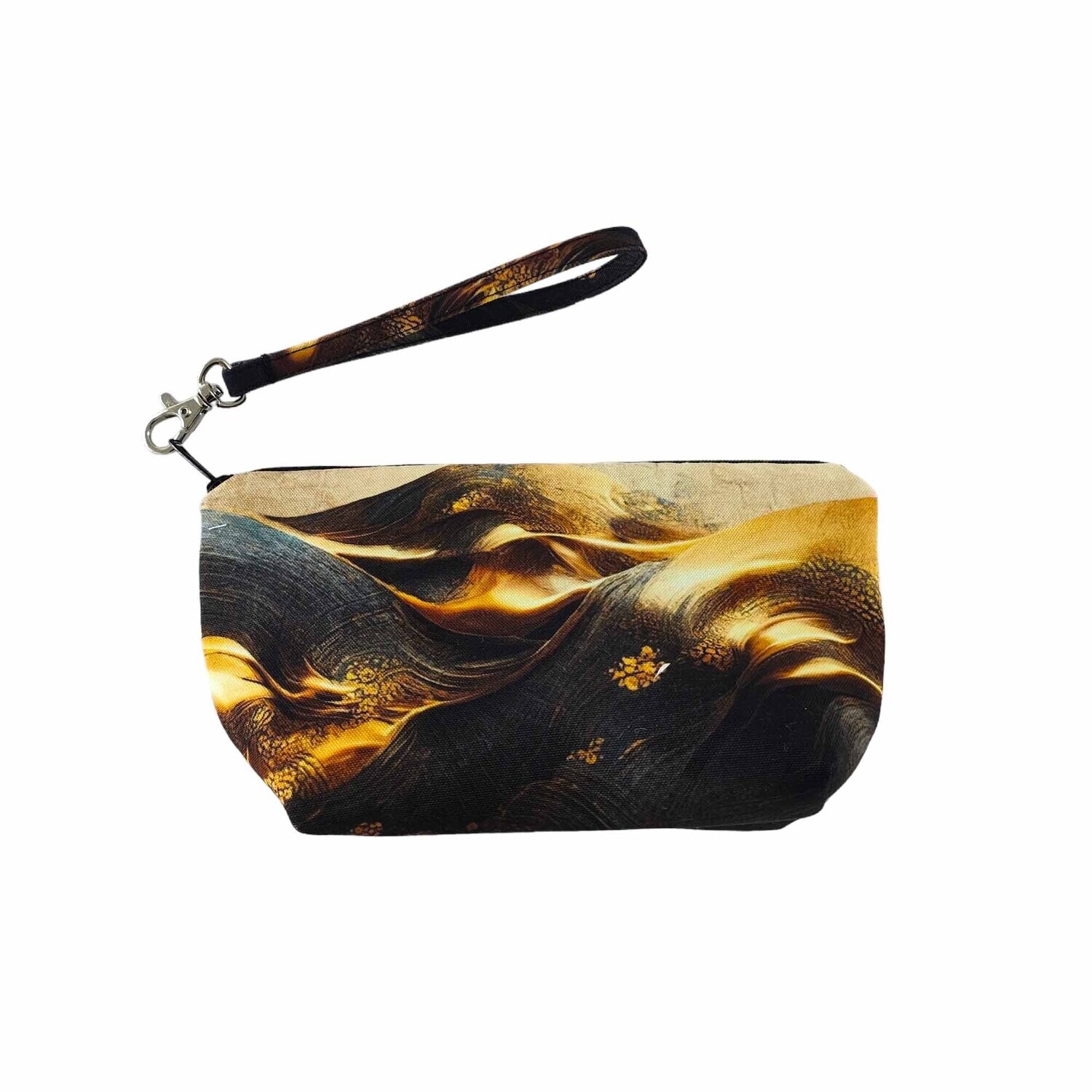 滿版 印花 內裡 T型 化妝包 (提把款)