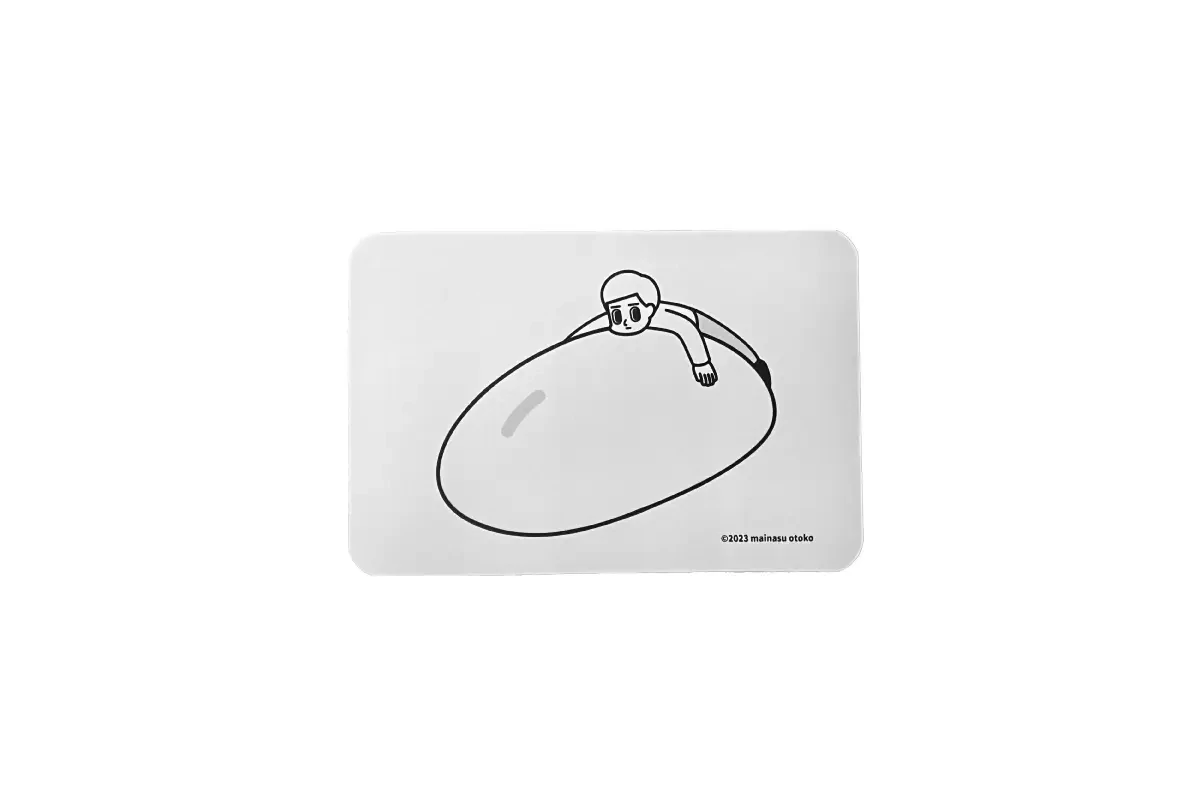 消極男子 防滑 滑鼠墊 桌墊 30*20 (cm)