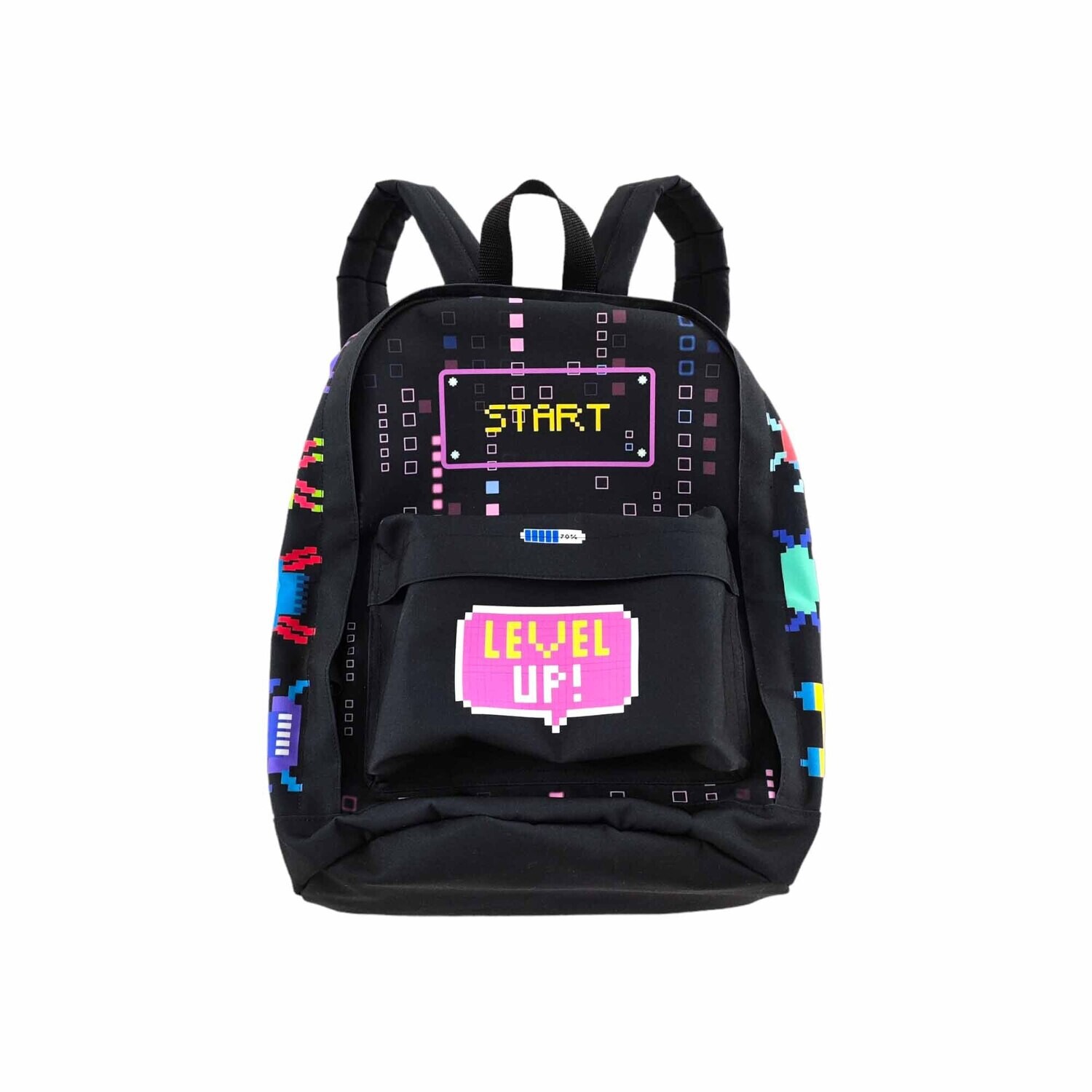 滿版 印花 戶外 多夾層 後背包