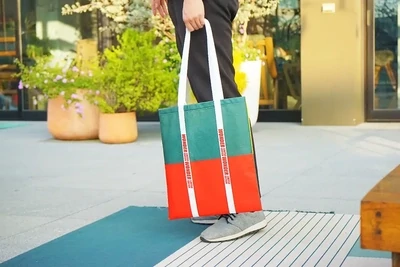 客製 滿版 印花 單層 不織布 / 帆布 平面 側背 提袋