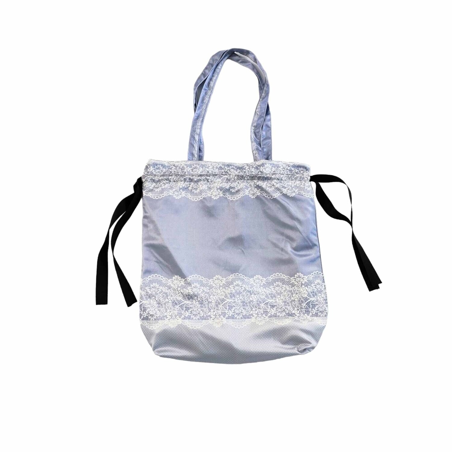 印花 日系  束口 側背包 提袋  CV72 牛奶絲緞