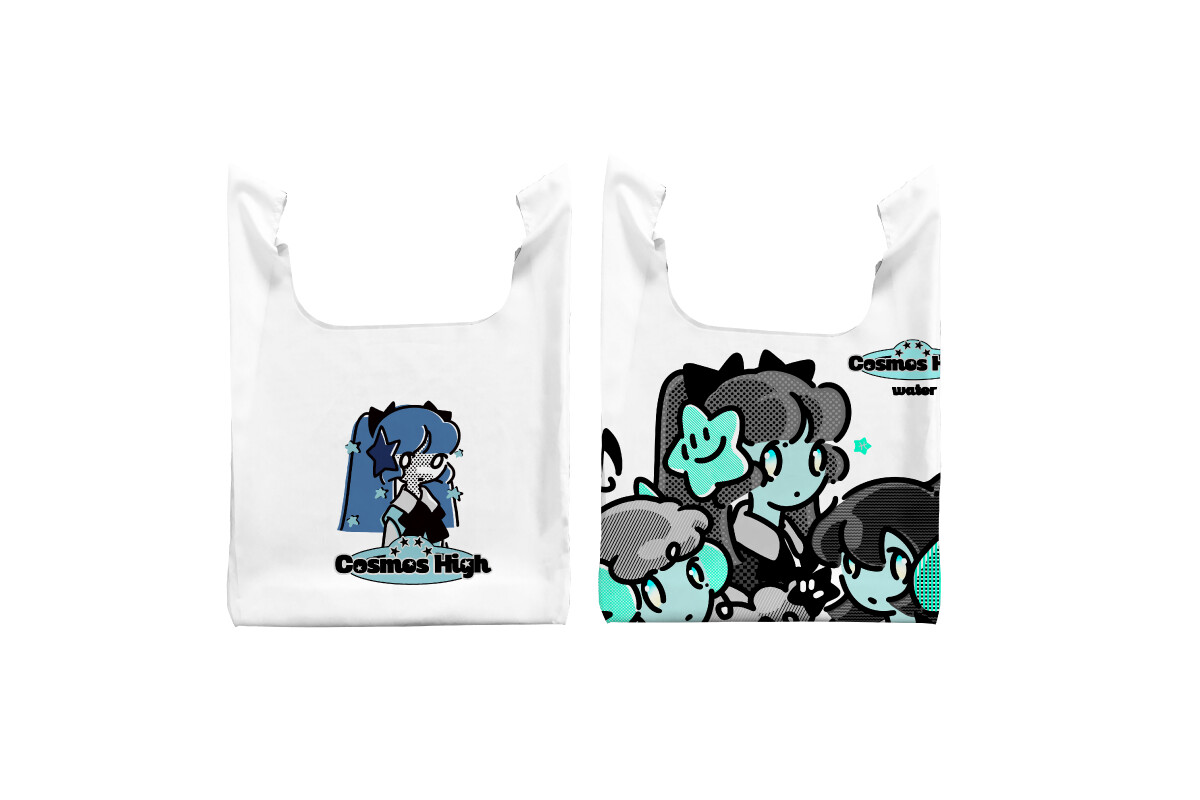 宇宙高校 雙魚座 口袋 折疊 收納 購物袋