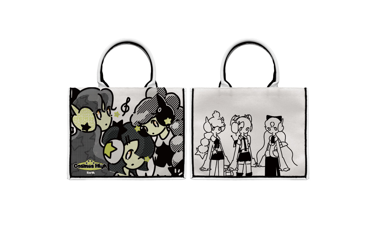 宇宙高校 土象 黑飾條 Book Tote 精品 托特包