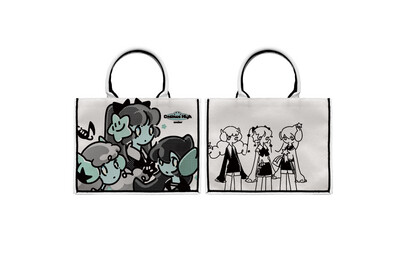 宇宙高校 水象 黑飾條 Book Tote 精品 托特包