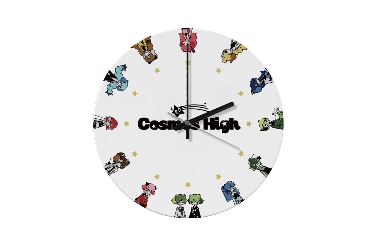 宇宙高校 白天 圓形 薄板 掛鐘 時鐘