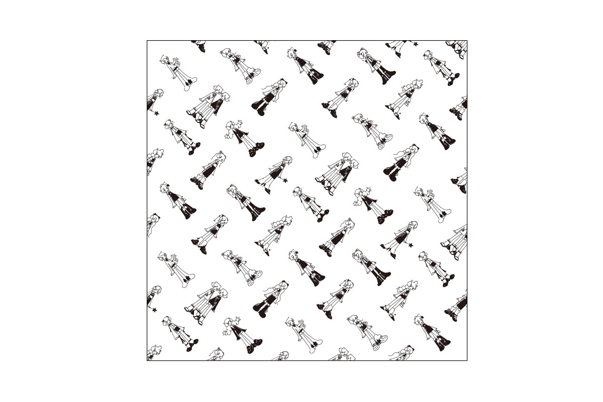 宇宙高校 白底 單色 萬用 美式 頭巾