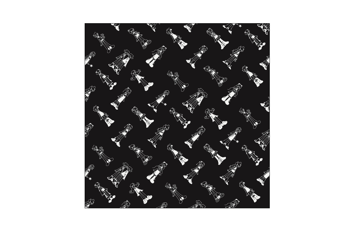 宇宙高校 黑底 單色 萬用 美式 頭巾